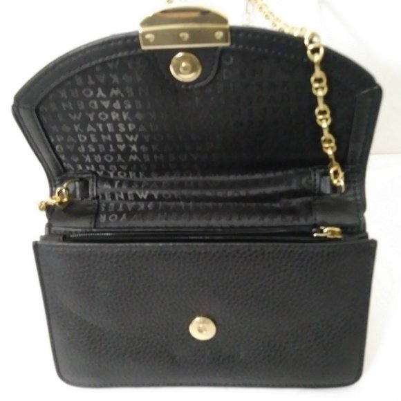 Kate Spade Black Leather Small Croosbody Bag - Picture 7 of 9